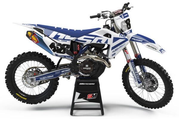Husqvarna Decore 2 Blue – Okleiny MX smstickers