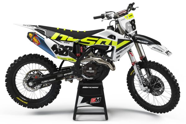 Husqvarna Decore 2 Black Lime – Okleiny MX smstickers