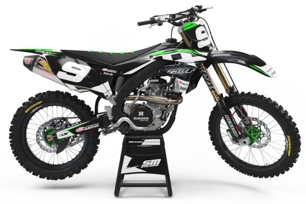 Kawasaki Decore 1 Black – Okleiny MX smstickers