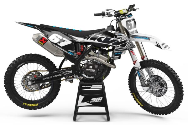 KTM Decore Halftone White – Okleiny MX smstickers