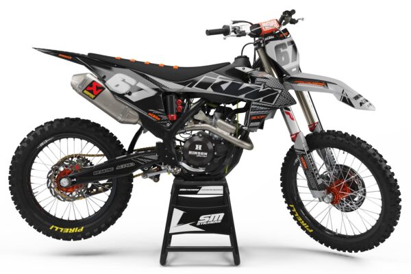 KTM Decore Halftone Black – Okleiny MX smstickers
