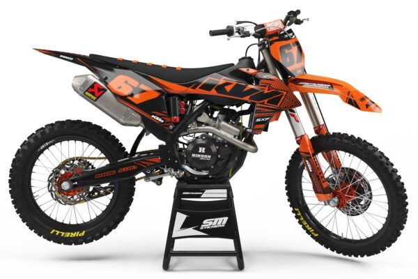 KTM Decore Halftone Orange – Okleiny MX smstickers