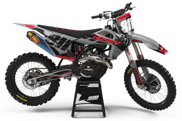 Husqvarna Decore 1 Red – Okleiny MX smstickers
