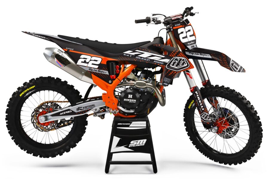 KTM Decore 9 Black – Okleiny MX smstickers