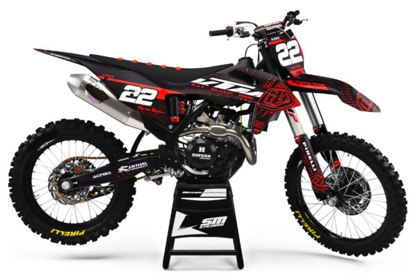 KTM Decore 9 Red – Okleiny MX smstickers