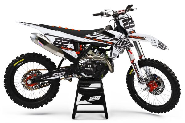 KTM Decore 9 White – Okleiny MX smstickers