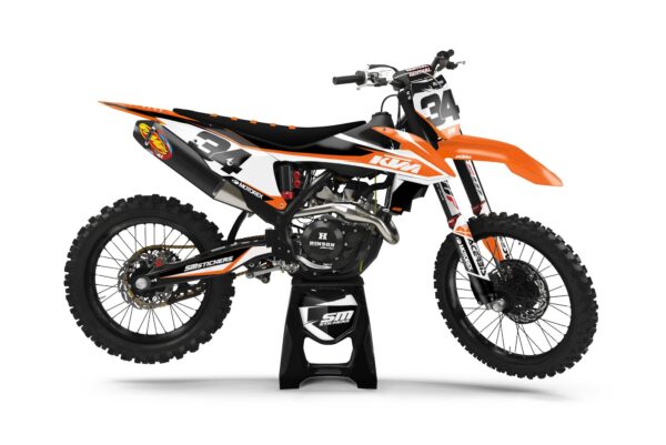 KTM Decore 10 Orange – Okleiny MX smstickers