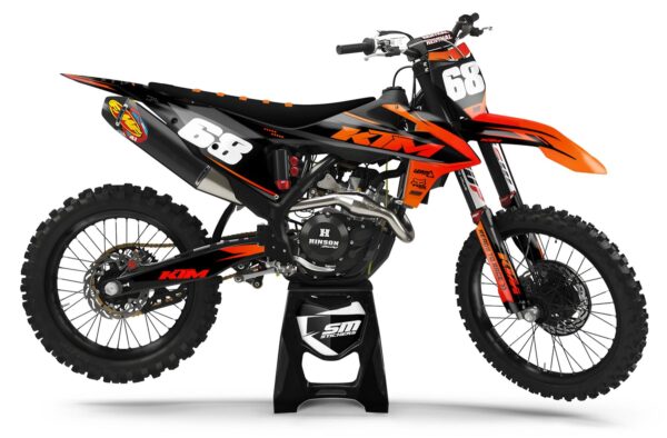 KTM Decore 12 Fire Orange – Okleiny MX smstickers