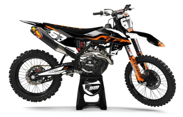 KTM Decore 13 Darkgrey – Okleiny MX smstickers