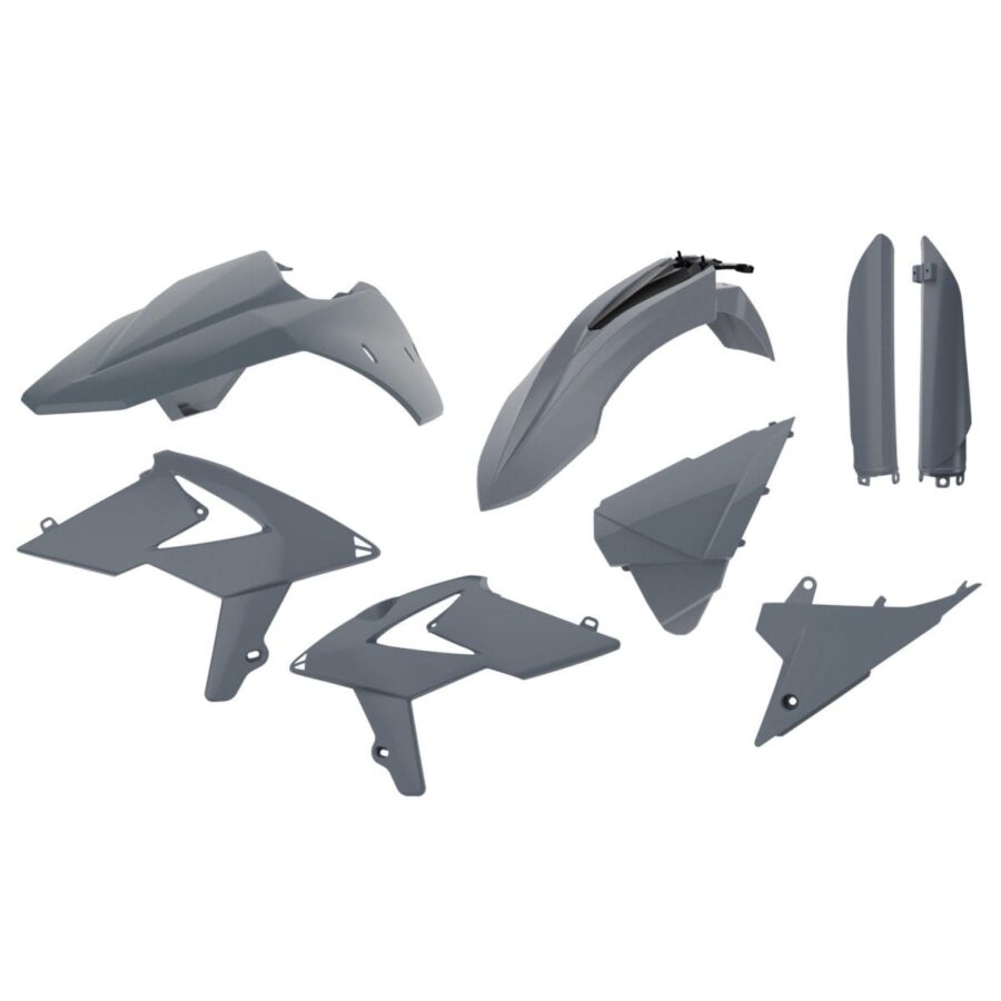 Zestaw plastików do Beta RR 200/250/300/350/430/480 13-17 SZARY POLISPORT smstickers
