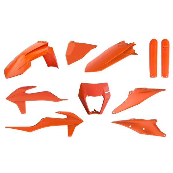 Zestaw plastików KTM EXC 125 EXC 250 / 300 ’20-’23, EXC-F 250 / 350 / 450 / 500 ’20-’23 POLISPORT