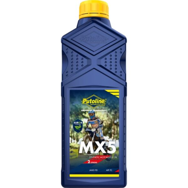 PUTOLINE 2T OLEJ DO MIESZANKI 100% SYNTETYK MX5 1L smstickers