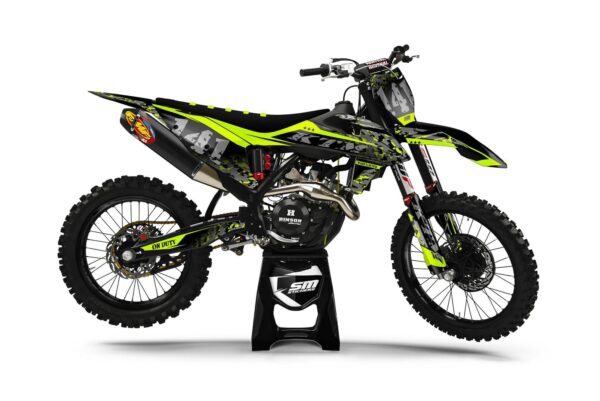 KTM Decore 16 Camo Lime – Okleiny MX smstickers