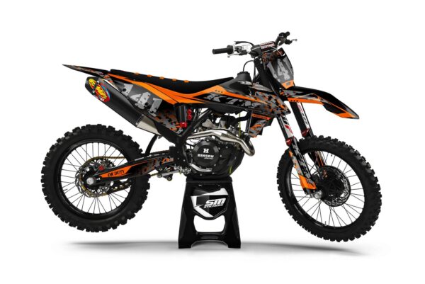 KTM Decore 16 Camo Orange – Okleiny MX smstickers