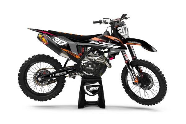 KTM Decore 15 Black pink – Okleiny MX smstickers