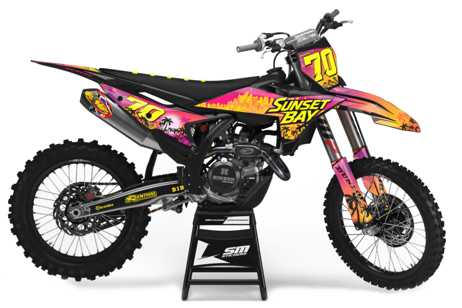 Okleina motocrossowa KTM Sunset Bay 3 na motocyklu