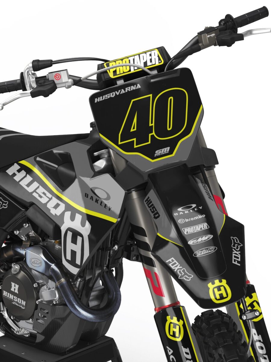 Okleina Husqvarna – przednie pole numerowe w wariancie 2