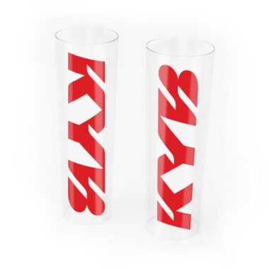 KYB naklejki na zawieszenie Clear / Red