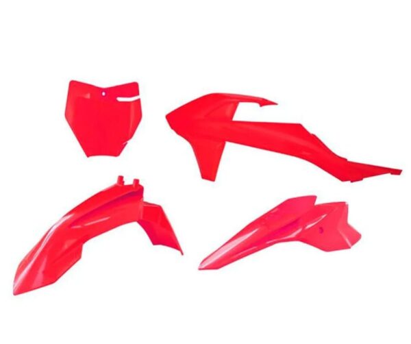 Czerwony zestaw plastików R-Tech do motocykla GasGas MC 50 2024–2025