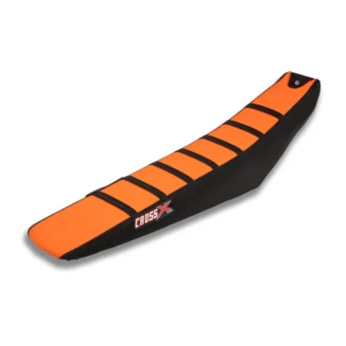 Pokrowiec siedzenia CROSSX KTM ADVANCED STRIPES ORANGE/BLACK WITH BLACK STRIPES Wszystkie modele