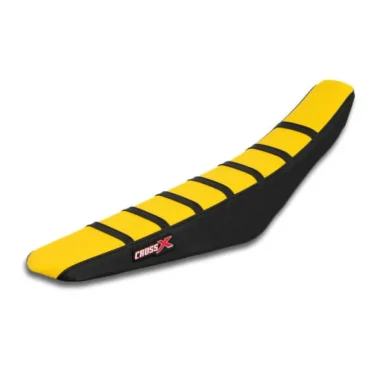 Pokrowiec siedzenie CROSSX SUZUKI ADVANCED WITH STRIPES YELLOW/BLACK WITH BLACK STRIPES Wszystkie modele